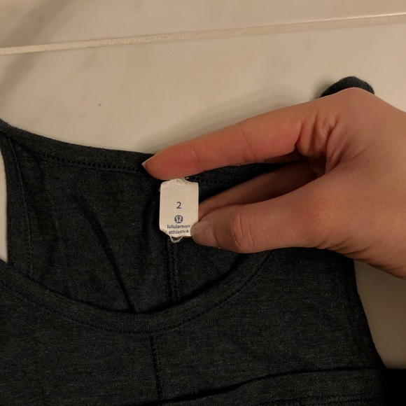 Lululemon Charcoal Long Halter Tank - Picture 4 of 4